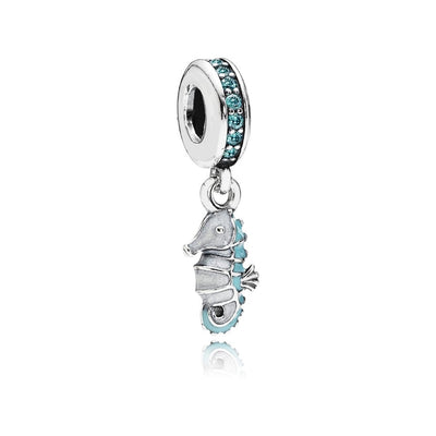 Pandora SEND A GIFT IDEA Tropical seahorse pendant charm #791311MCZ