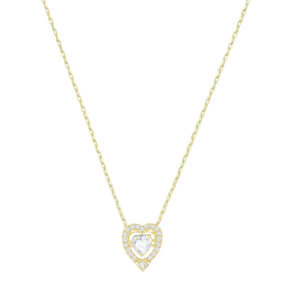 SWAROVSKI Sparkling Dance Heart Necklace - Gold #5284190